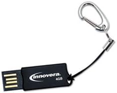 (3 Pack Value Bundle) IVR38004 COB Flash Drive, 4 GB, USB 2.0, Black