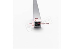 Steel Square Tube 4mm Stainless Square Pipe Rectangular Metal tubing - (Color: 4x4x0.5, Length: 20cm)