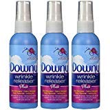 Downy Wrinkle Releaser, 3oz Travel Size, Light Fresh Scent (3 Pack)
