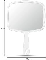 OMIRO Hand Mirror Handheld with Handle Union Jack White view 8