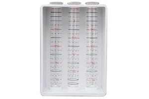 Spill Stop 13-908 Exacto Pour Bar Test Kit, Plastic, 3-Tube, Liquid Calibration System to Train Bartenders, White, Made in USA