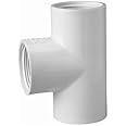 1-1/2" FNPT PVC Tee Sched 40