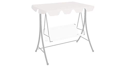 Ersatzdach für Gartenschaukel Weiß 226x186 cm 270 g/m² Gartenbauten Pavillon-Rahmen Dächer für Pavillions – Bild 4