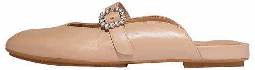 Fitflop DELICATO Zapatos Planos Mary-Jane con Hebilla de Cristal para Mujer, Beige clásico, Talla 7, Beige clásico, 7 UK Narrow