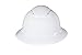 3M Full Brim Hard Hat H-801V, White 4-Point Ratchet Suspension, Vented