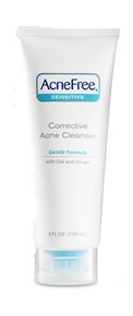 Acnefree Sensitive Corrective Acne Cleanser Wash 4 Oz (4 Pack) = 16 Oz