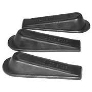 4 Pack of Rubber Door Stop Wedges