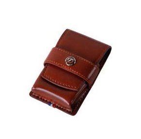 Elysee Ligne 2 Brown Leather Lighter Case