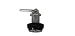 Admiral Locks Combination Cam Lock (1-1/8 Inch, Black Pack of 2)