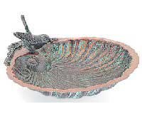 Scallop Shell Birdbath & Feeder