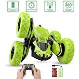 Sugoiti Remote Control Stunt Car Rc 4WD Off Road Rechargeable 2.4Ghz 3D Deformation Racing Car,Double Sided Rotating Tumbling 360° Flips Off Road High Speed 7.5Mph Truck, Including Battery