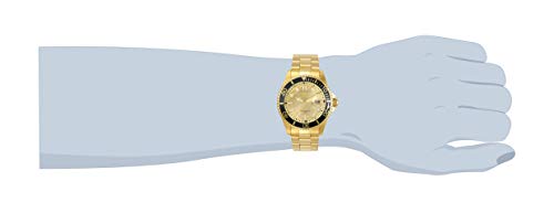 Invicta-Mens-Pro-Diver-Quartz-Watch-with-Stainless-Steel-Strap-Gold-22-Model-30025