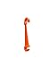 SURE SITE Clay Pigeon Target Hangers 10-Pack. Small, Lightweight, Reusable with Hooks on Each End. Attach to Fence, Line. Orange for Excellent Visibility. Holds Clay Targets, Water Balloons, Cans