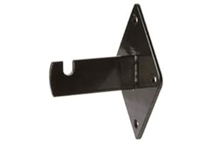 ONLY GARMENT RACKS Grid Wall Mount Brackets for Grid or Slat Grid Panels Box of 12 Pcs Black Color