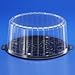 A1 Bakery Supplies 10-11inch Cake Double Layer Clear Cake Container Dome and Base Carry & Display Storage Box (4 Pack)