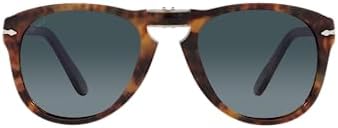Amazon.com: Persol Unisex PO3264S Round Sunglasses, Black/Gold