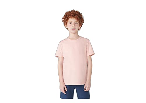 Camiseta Básica Infantil Menino Manga Curta Slim Tam 1 A 16 - Marrom 001