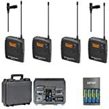 Sennheiser EW112P G3 A-Band Dual Wireless Lav Mic Bundle with SKB Hard Case and Extra Batteries
