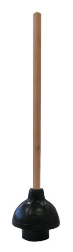 Cobra Products 302 6-Inch Heavy Duty Force Cup Plunger with Wood Handle