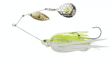 Savage Gear Da'Bush Spinnerbait (Yellow White Silver, 21cm 55g Sinking)