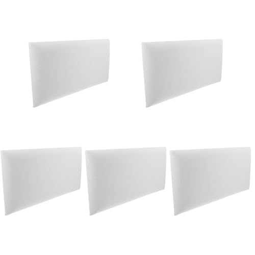 BESTonZON 5 Pcs Weiche Tasche Anti-Kollision Pad Wandschutz Kinderzimmer Gepolsterte Tampon Wandaufkleber Matte Home Decor Pvc Weiß