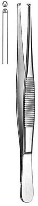 Tissue Surgical Forceps 1 x 2 Teeth 4 1/2"