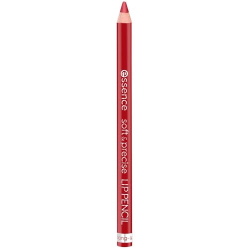 essence cosmetics Soft & Precise Lip Pencil, Soft & Precise, Long-Lasting, No. 24 Fierce, Red, Long-Lasting, Colour-Intensive, Natural, Vegan, Nanoparticle Free (0.78 g)