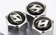 4Pcs Chrome Tire Wheel Rim Stem Air Valve Caps Lock For Hyundai Accent Elantra Genesis Santa Fe Sonata Tucson