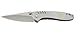 CRKT Ruger Over-Bore Folding Knife: EDC Folder with Frame Lock - Plain Edge Blade - Stonewashed Stainless Steel Handle with Pocket Clip R2801