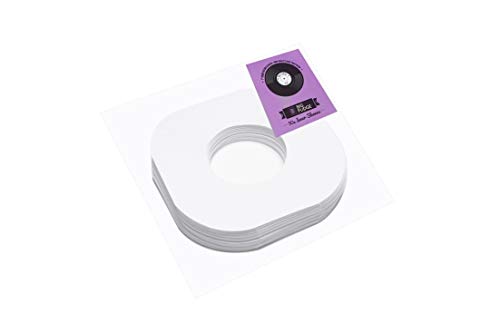 50x Vinyl Record Inner Sleeves, 7 Inch - Heavyweight, Acid-Free Paper, Round Corners Insert! ARCHIVAL Quality. The Best Protection for Your Collection! (7 inch, 50x Pack)