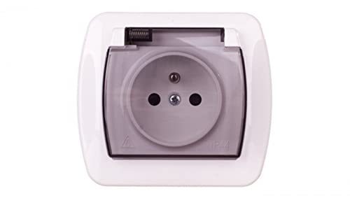 Kontakt-Simon AGZ1BZE/11A Socket White Plastic IP44 250 V 92 mm 41.5 mm