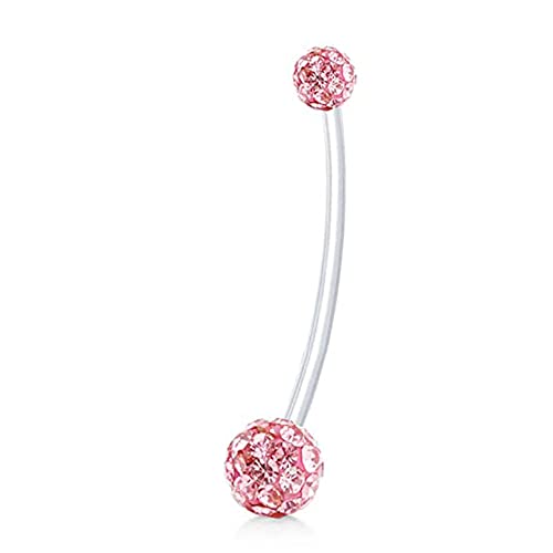 Nice and PracticalFashion Pregnancy Belly Button Rings Flexible