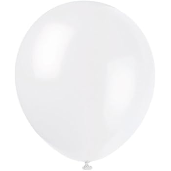 Amazon.com: 12" Latex White Balloons, 72ct: Kitchen & Dining