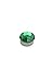 Magnetic Monroe Labret Nose Ear Stud Ring 3mm Green stone