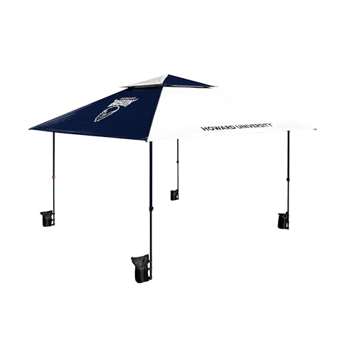 Logo Brands HBCU Howard University Bison Pop-Up 12x12 Canopy - Easy Setup with…