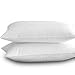 Continental Bedding Feather Goose Down Pillows - Luxury & Breathable Bed Pillows for Sleeping, Back, Side & Stomach Sleepers - Standard Size, Medium Support, Pack of 2-50% Down & 50% Feather Filled