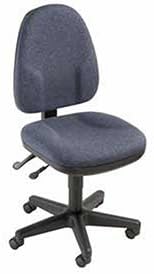 Operator Chair, Fabric Upholstery, Blue