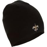NFL Official Licensed New Orleans Saints Beanie Knit Hat CAP Classic Black with Saints Emblem