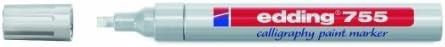 EDDING 755 CALLIGRAPHY PAINT MARKER SILVER - LOW ODOUR
