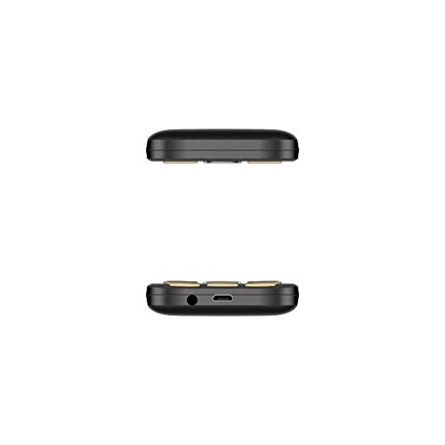 Unlocked Cell Phone Functional Camera 2.4inch Anti-Fall FM Dual SIM Card Easy to Use for Seniors Big Volume (Black) - Thumbnail 3