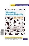 Thinking Mathematically, Blitzer, Robert F., 0321706056