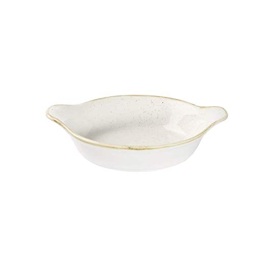 Churchill ‎BK413 Stonecast Barley White Large Round Eared Dish