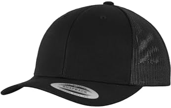 6606-RetroTrucker, Cappellino da Baseball Unisex - Adulto, Nero (Nero 6606), Taglia Unica