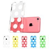 iPhone 5C Case, ESR® the Beat Series Hard Clear Back Cover Snap on Case for iPhone 5C (Polka Dots)