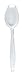Daxwell Plastic Spoons, Heavyweight Polystyrene (PS), Clear, A10000948 (Case of 1,000)