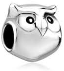European Charm Bead Harry Potter Fan Owl-Silver Pugster Fits Pandora