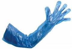 Premier Polythene Gauntlets Blue Pack of 50