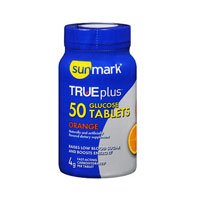 Sunmark True plus Glucose Tablets Orange - 50 Tablets