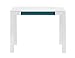 Ameriwood Home 9178896PCOM Parsons Desk with Drawer, White/Teal
