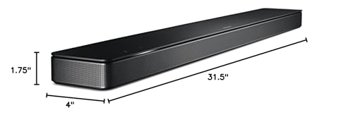 Bose Soundbar 500, TV Speakers with Alexa Voice Control Built-in, Black